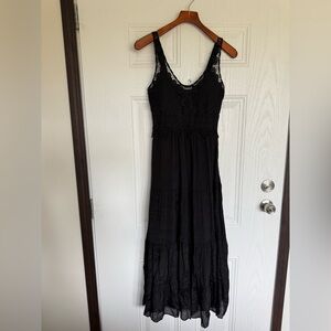 2 for $30 sale: J. Gee black crochet midi dress built in bra padding - S
